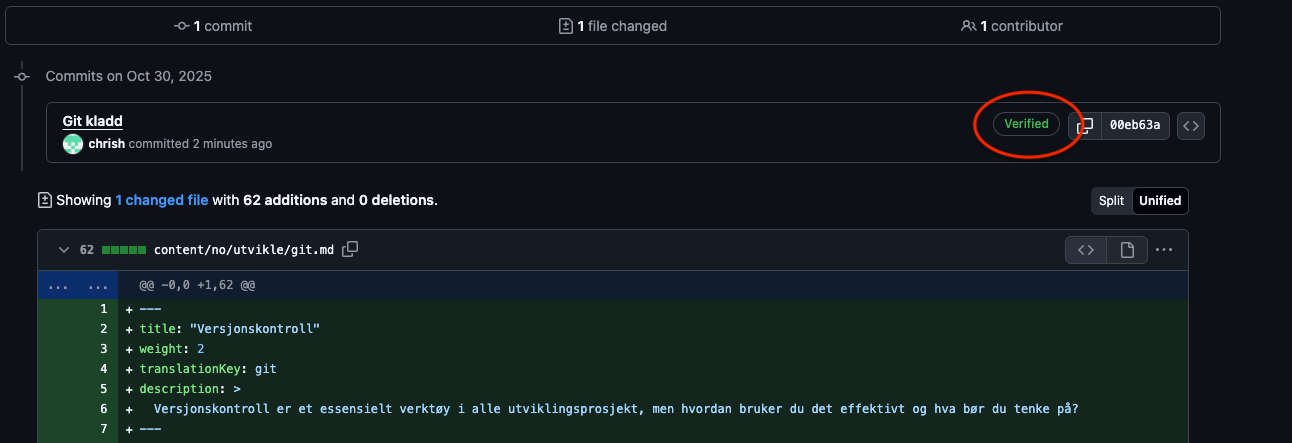 Signed code